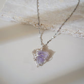 Hand-wrapped amethyst pendant for spiritual protection